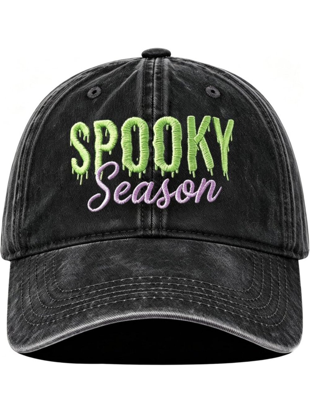Unisax Halloween-black Spooky Season Accessories Holiday Funny Baseball Cap